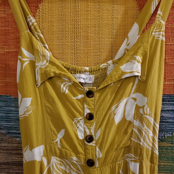 Faithfull the Brand yellow floral jumpsuit - Picture 3 of 7